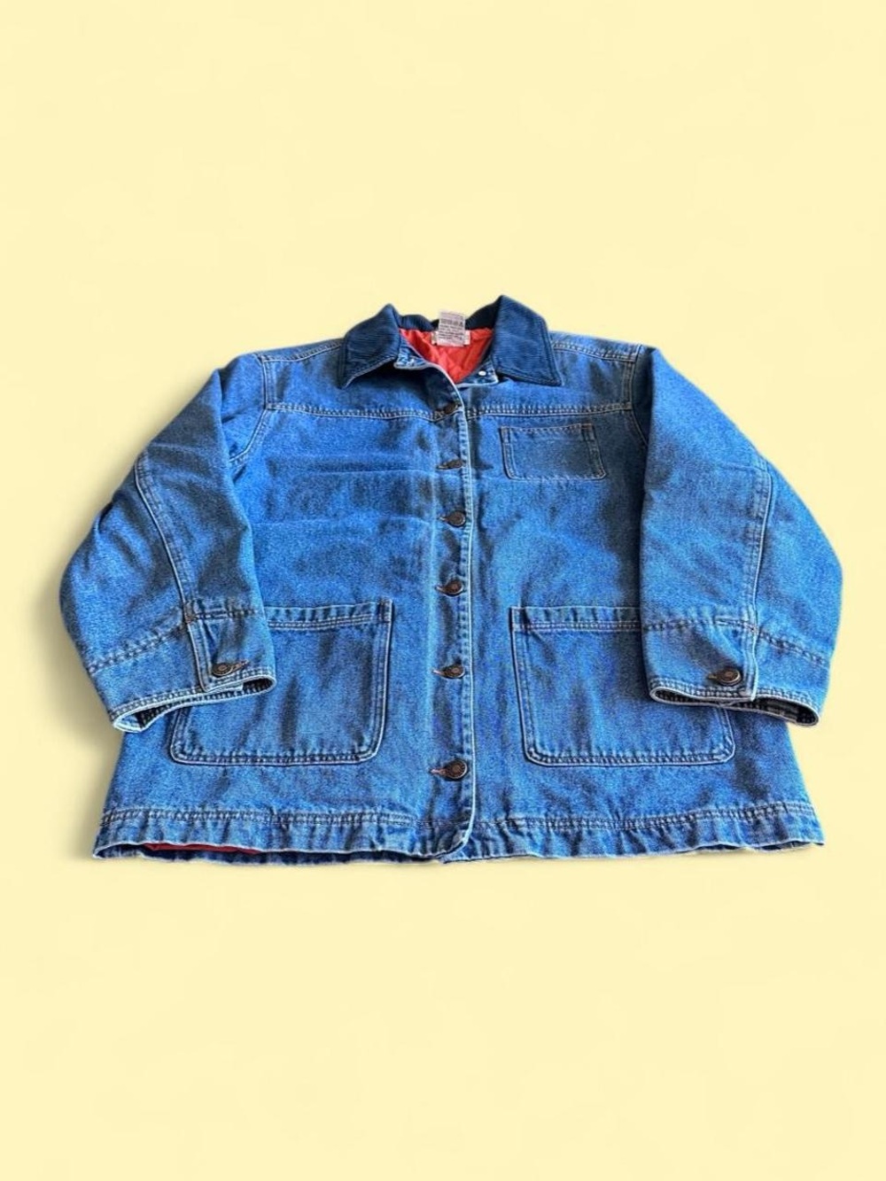 Vintage Denim Barn Chore Jacket Faded Women’s Size M Sigrid Olsen Sport - Picture 2 of 7